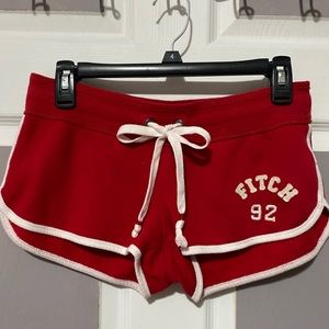 Abercrombie & Fitch Red Shorts